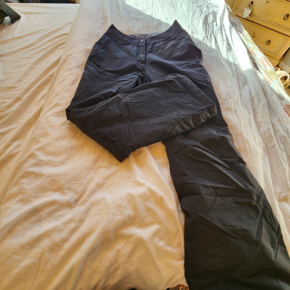 Lands' End Black Ski & Snowboard Pants